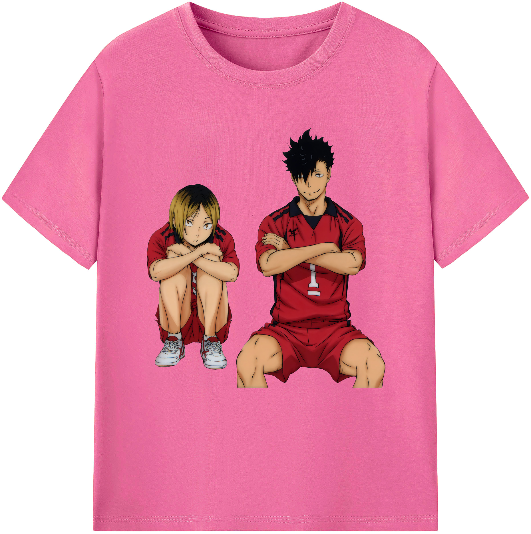 （画像用） ハイキュー!! Haikyu!! レディースカジュアルプリントTシャツ（綿100％）